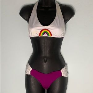 NakedGirl™️ Purple Rainbow Full Bikini 💜 🌈 👙